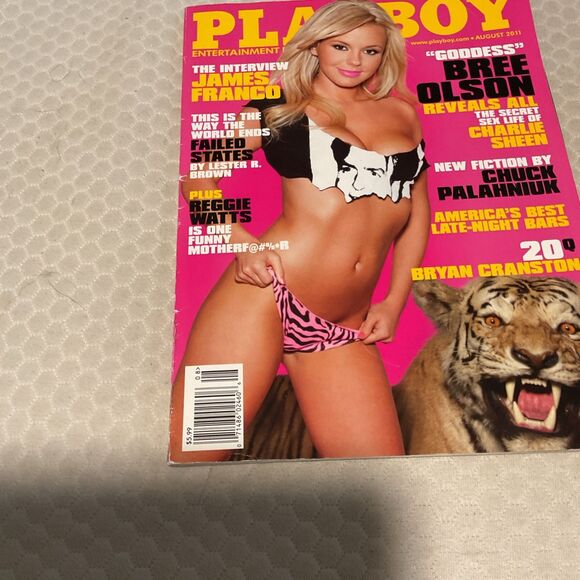 vintage 2011 August PLAYBOY Bree Olson, Irina Ivanova Centerfold  (CP439) - Picture 5 of 6